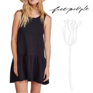Free People Textured Black Dress